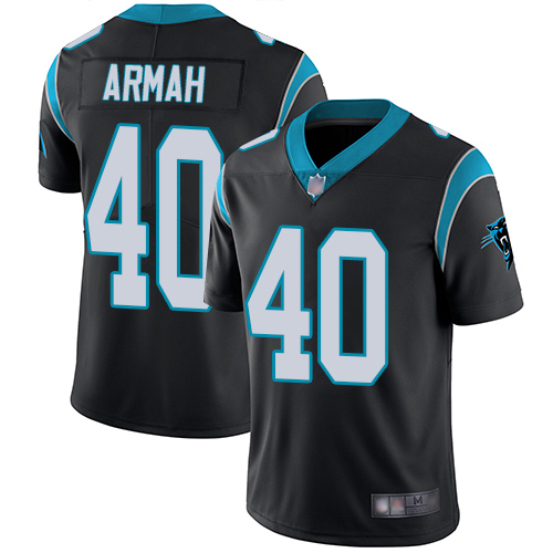 Carolina Panthers Limited Black Men Alex Armah Home Jersey NFL Football 40 Vapor Untouchable
